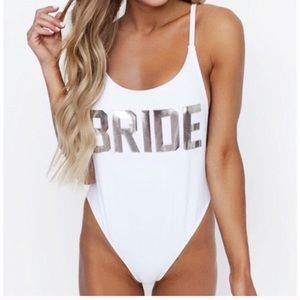 Bride One Piece Swimsuit NWT